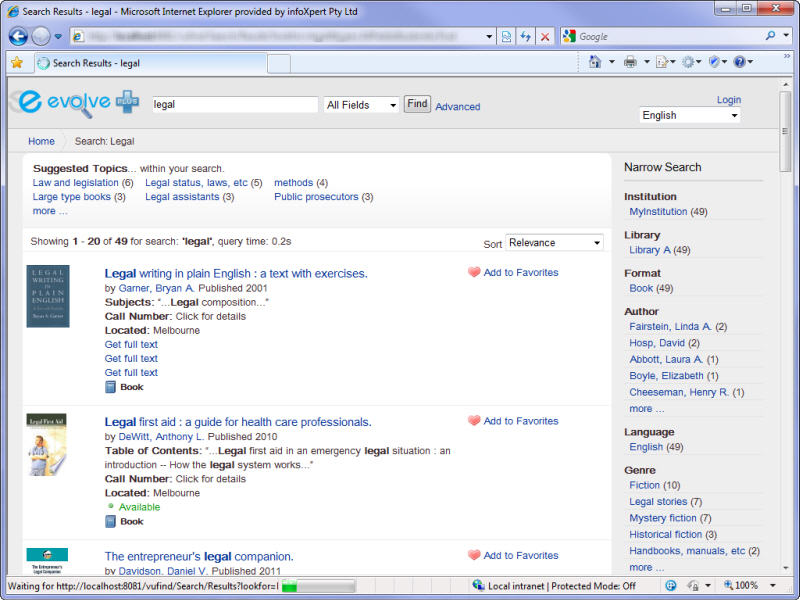 VuFind Example VuFind Example