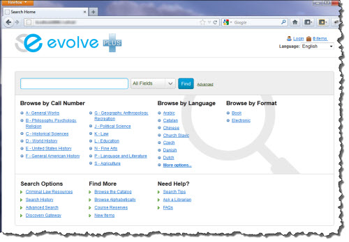 Home page for new EvolvePlus Theme